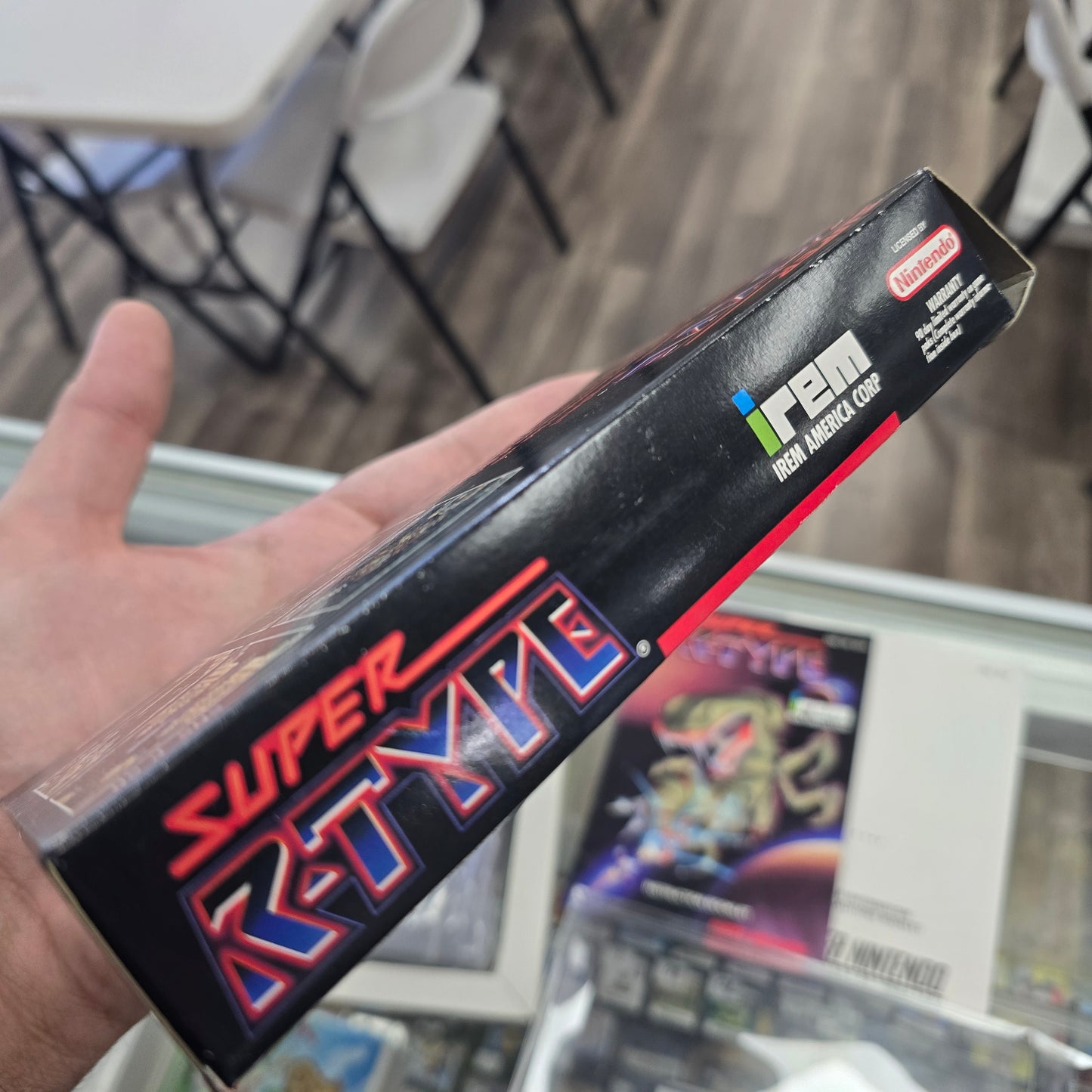 Super R-TYPE CIB with Box Protector Super Nintendo