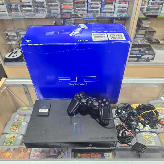 Playstation 2 System with all Wires and Controller Plus Memory card in Box
