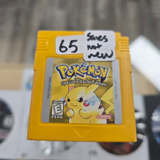Pokémon Yellow (Authentic) Nintendo Gameboy