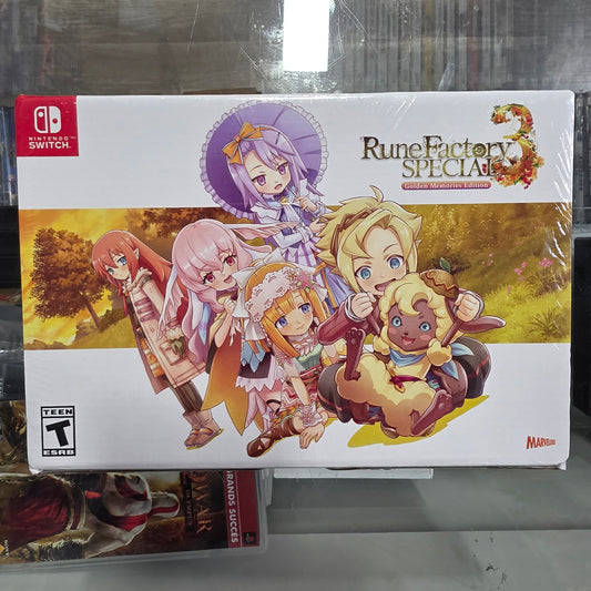 New Sealed Rune Factory 3 Golden Memories Edition Nintendo Switch