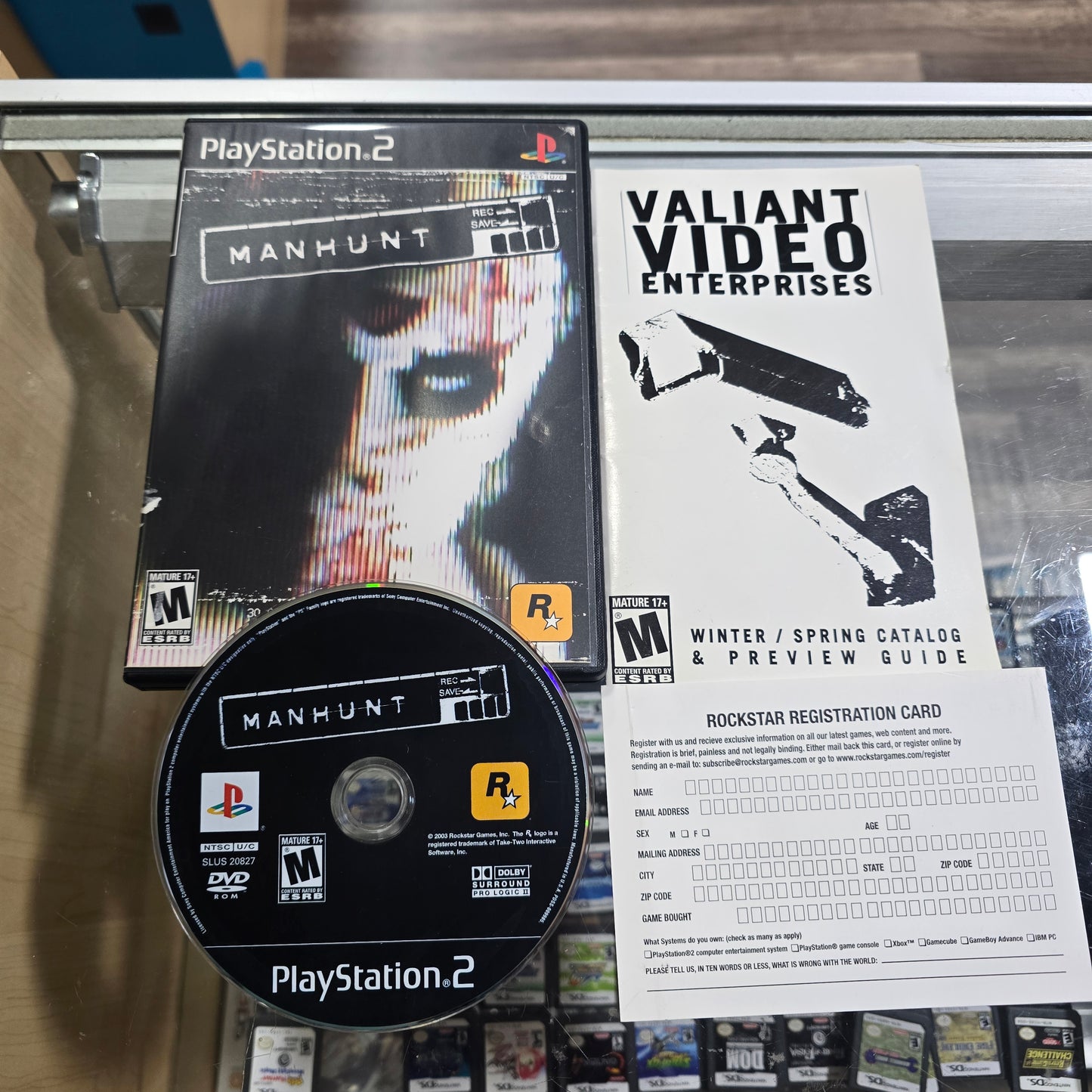Manhunt with Registration Card Playstation 2