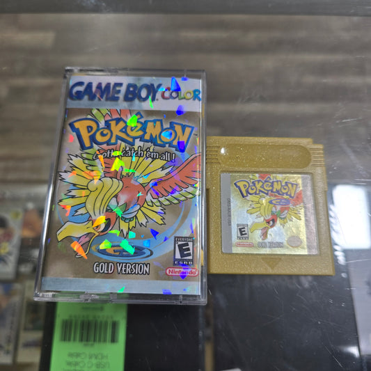 Pokémon Gold (Authentic) (New Battery) with Custom Case Nintendo GameBoy Color