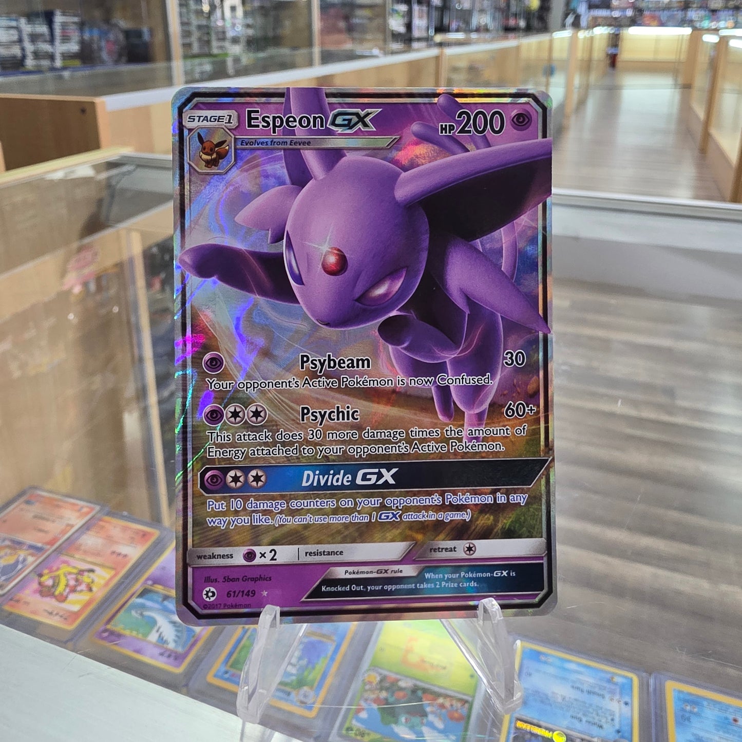 Espeon GX - SM Base Set (LP)
