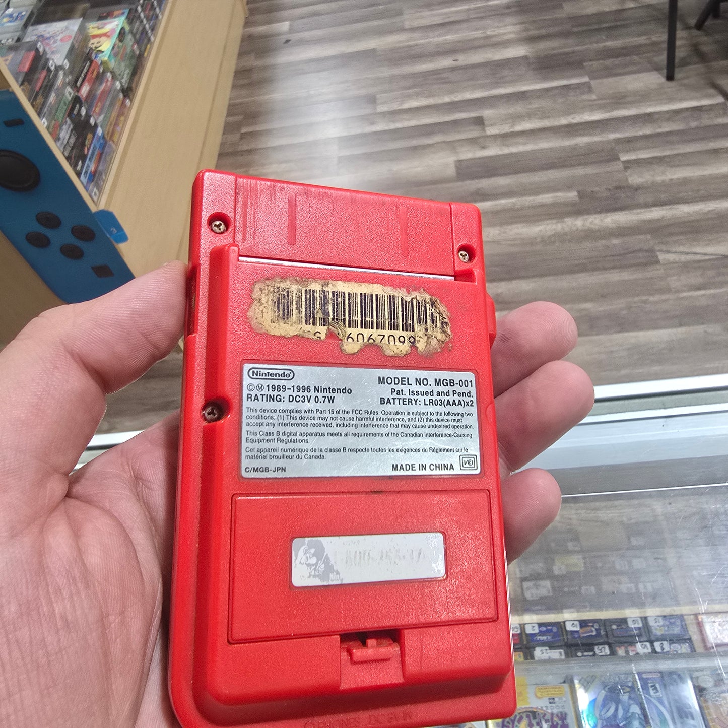 Red Game Boy Pocket Nintendo Gameboy