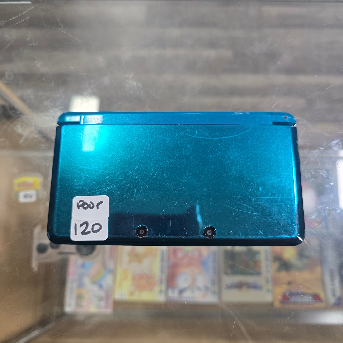 Blue Nintendo 3DS Handheld System with Charger (Poor Condition)