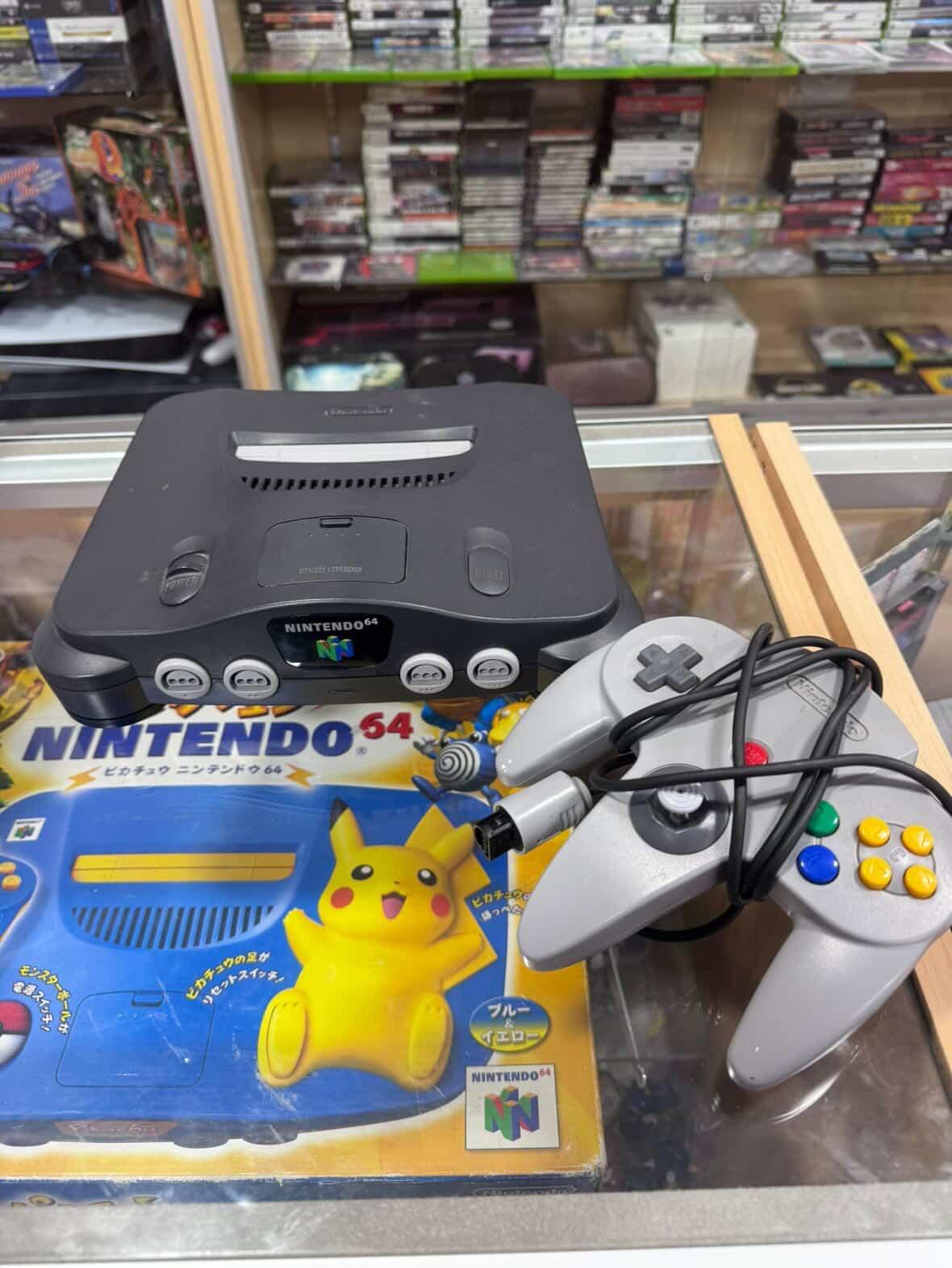 Nintendo 64 System with Original Box and All Wires + one Controller