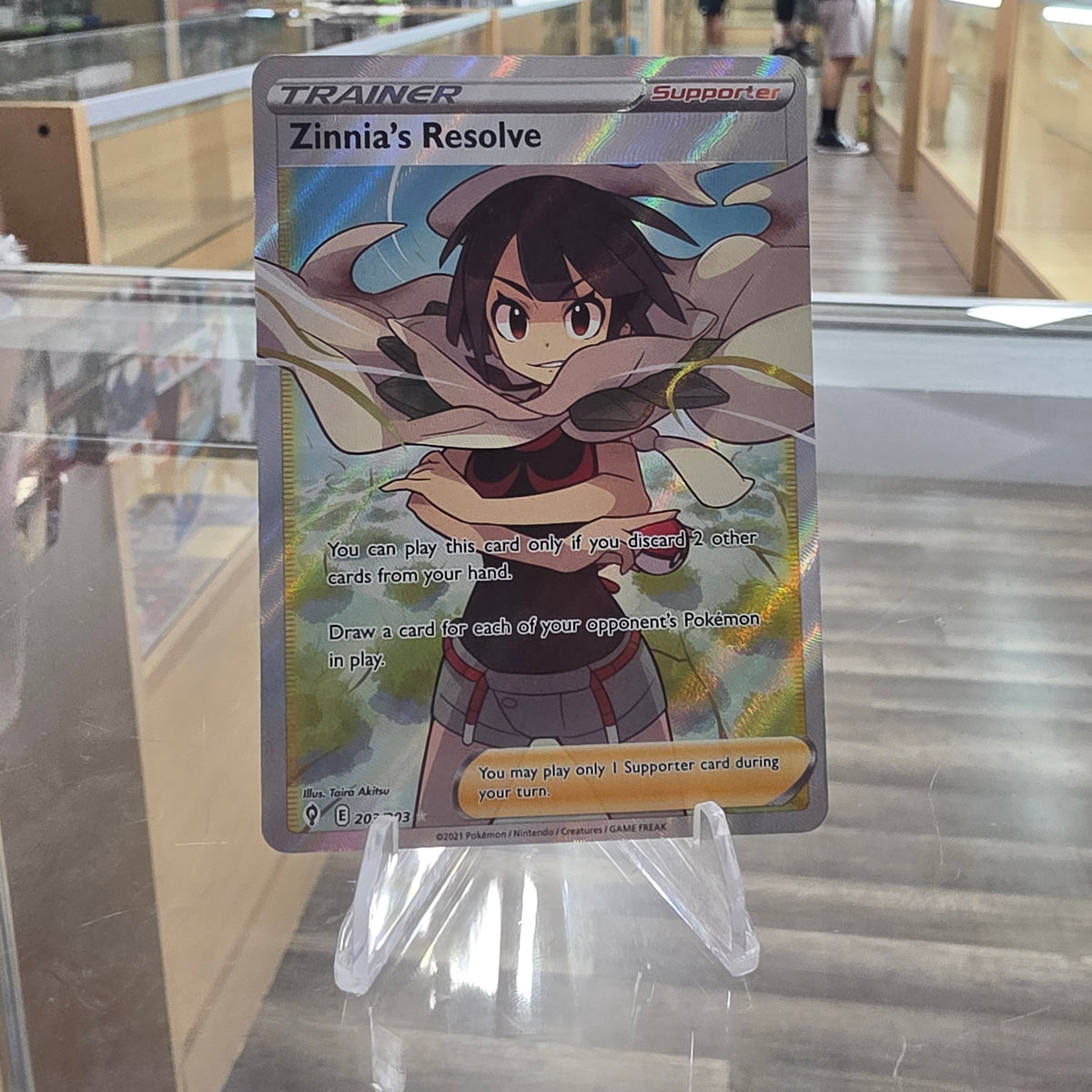 (NM) Zinnia's Resolve (Full Art) - SWSH07: Evolving Skies