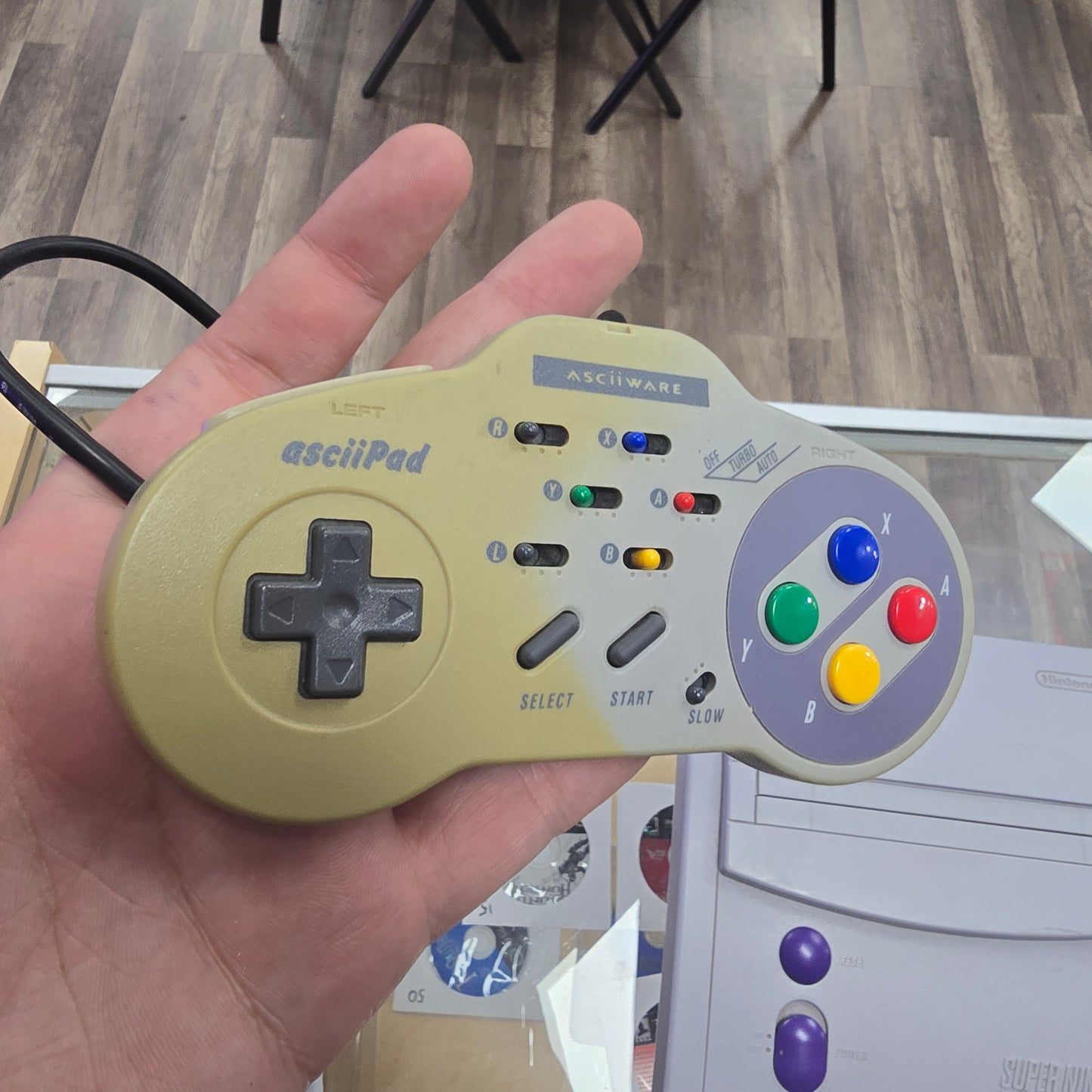 Super Nintendo Jr System with Wires and Controller