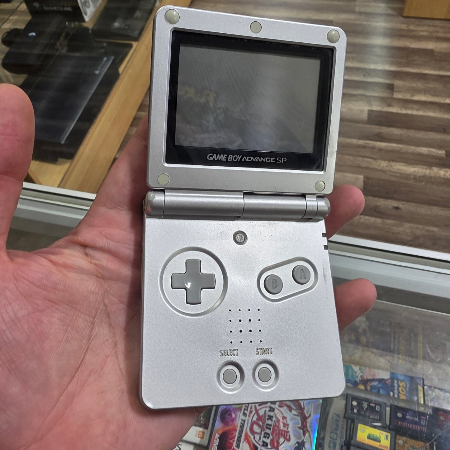 Silver Nintendo Gameboy Advance SP Handheld System with Charger Model 001