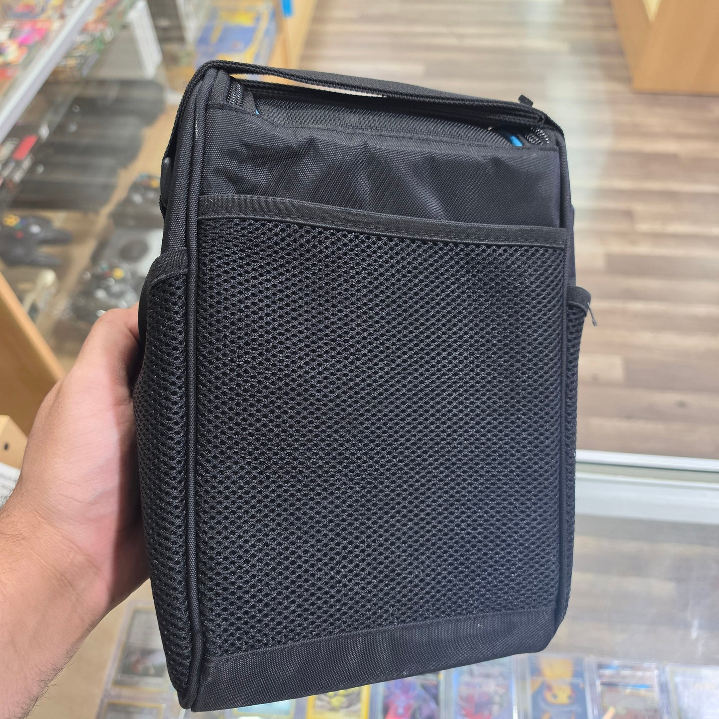 Nintendo Wii Black Storage Bag Deluxe Game Travel Console Carrying Case W/Strap