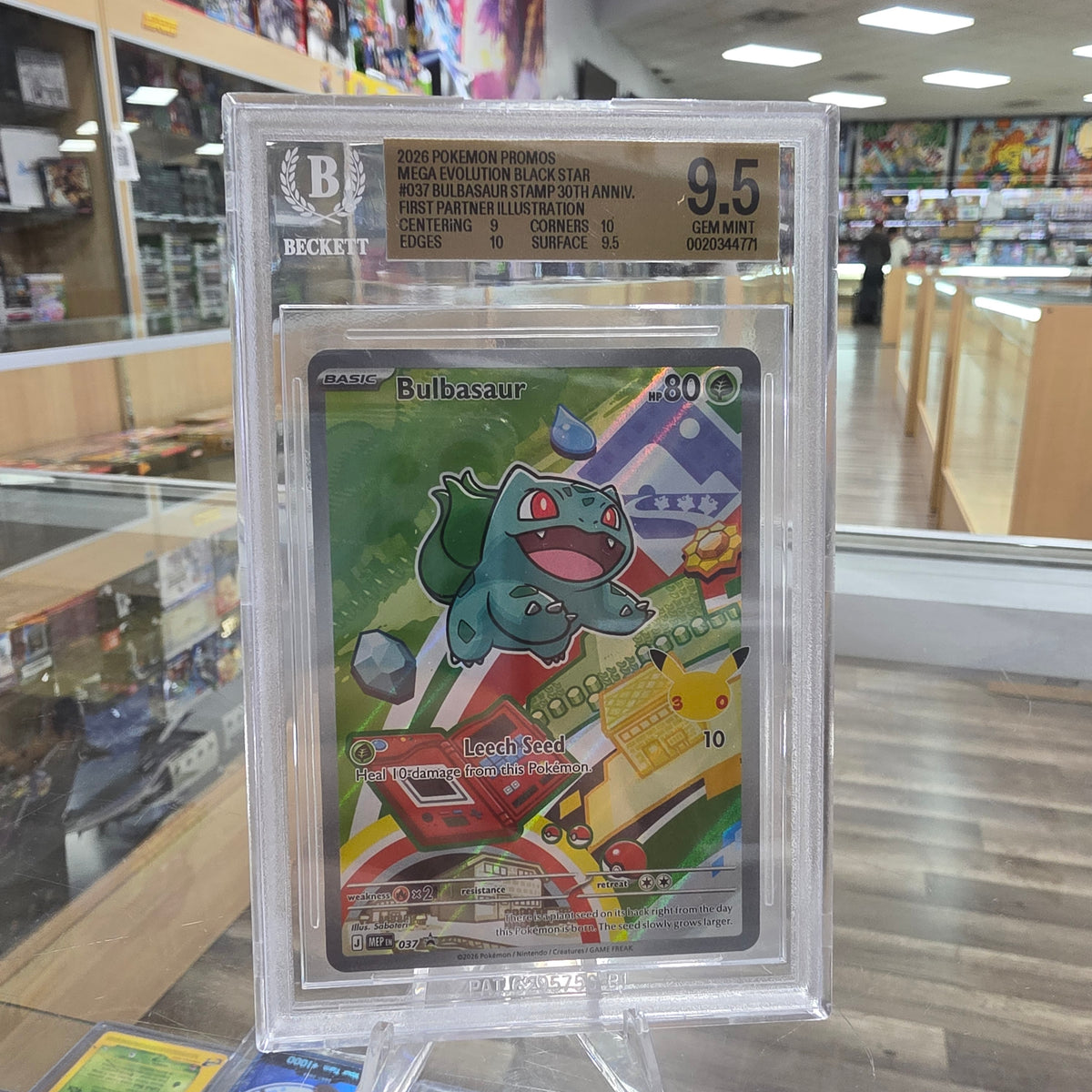 (Beckett 9.5) Bulbasaur - 037 - ME: Mega Evolution Promo