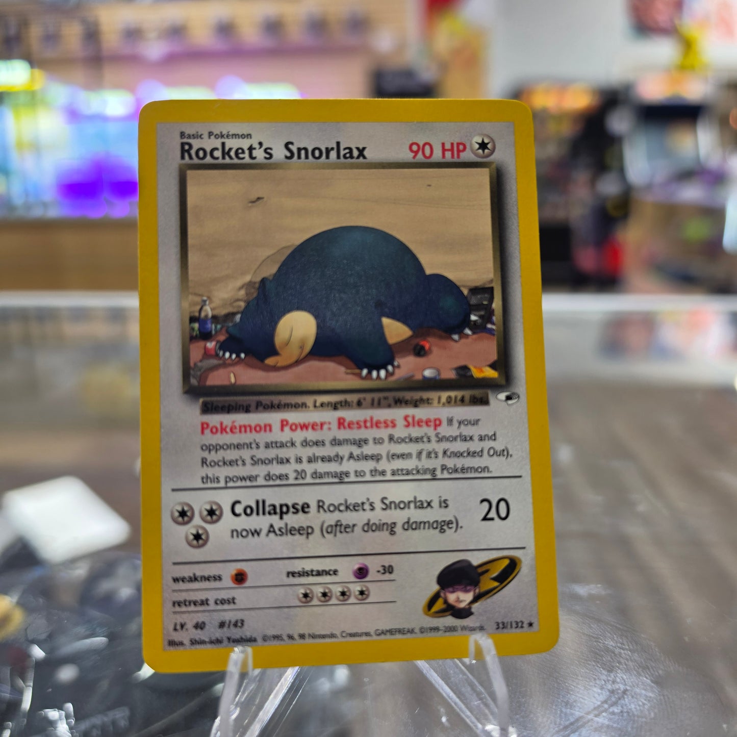 Rocket's Snorlax - Gym Heroes (NM)