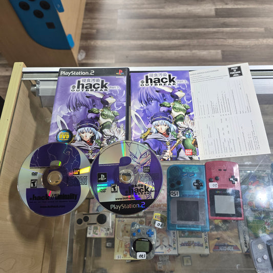 .Hack OutBreak with Registration Card Playstation 2