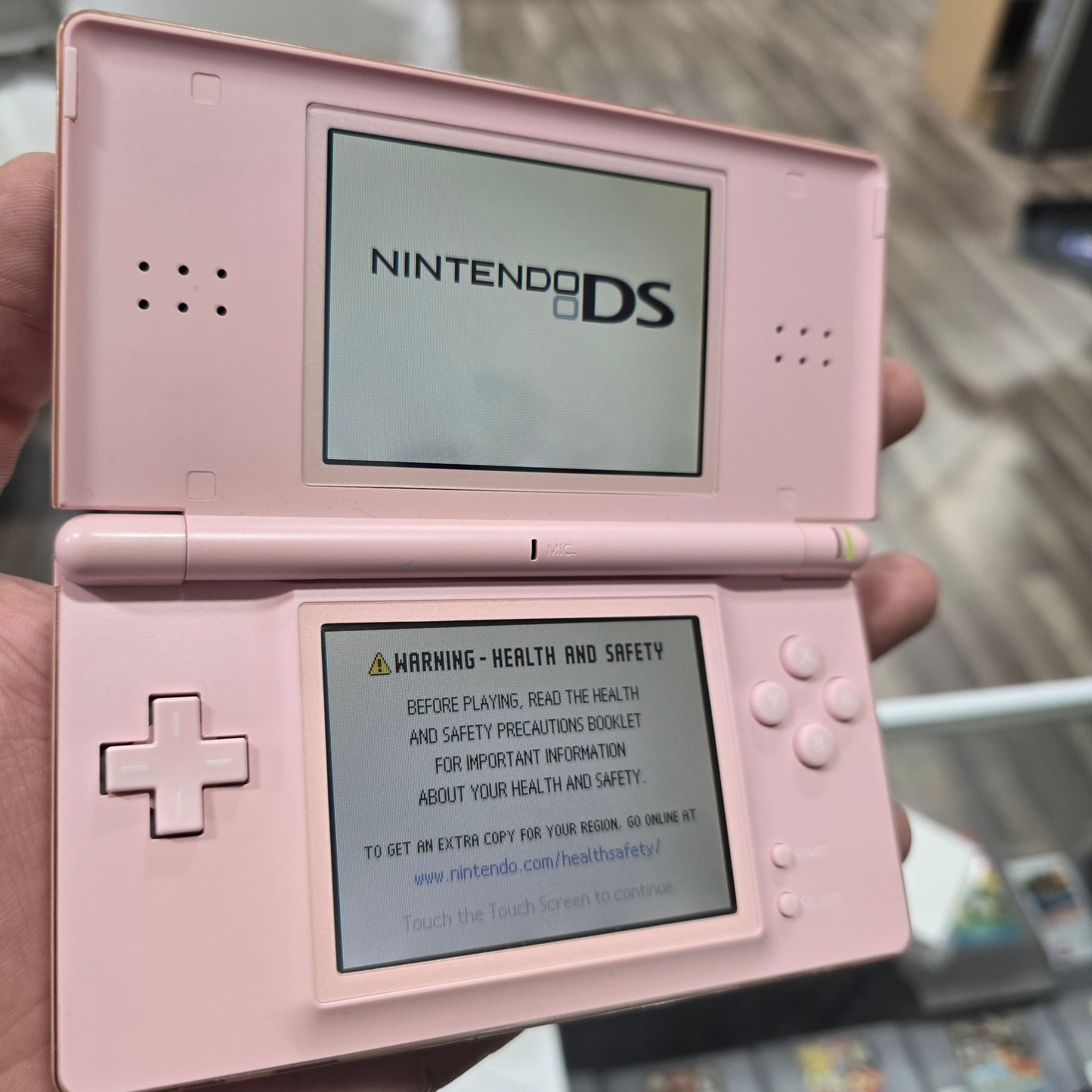 Pink Nintendo DS Lite Handheld System with Box (Clean)