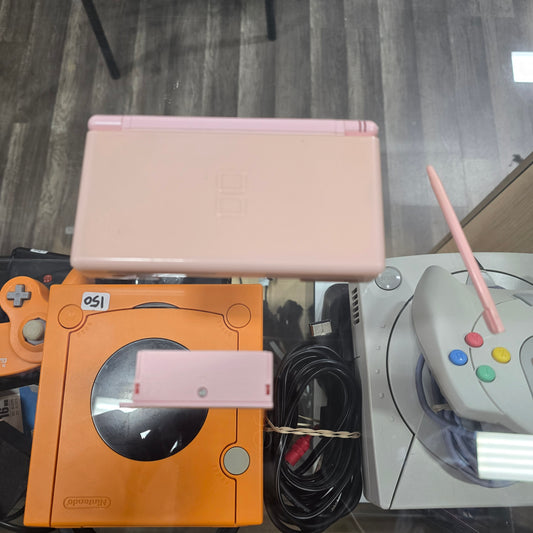 Pink Nintendo DS Lite Handheld System with Charger
