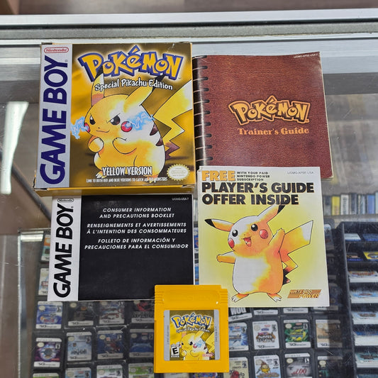 Pokémon Yellow (Authentic) (New Battery) (Saves) Nintendo Gameboy CIB