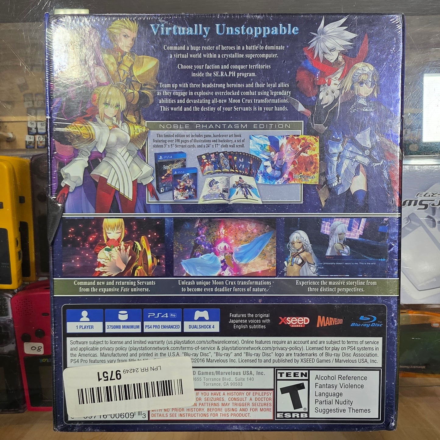 New Sealed Fate/Extella The Umbral Star Playstation 4 Noble Phantasm Edition