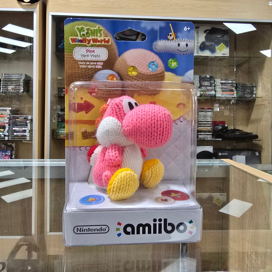 Yarn Yoshi - Pink Amiibo NEW