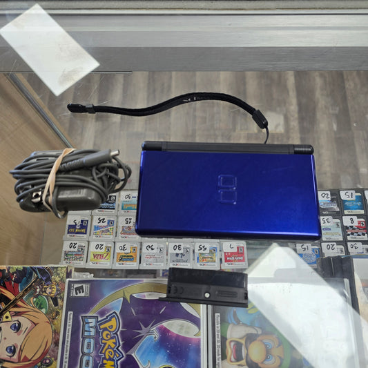 Blue Nintendo DS Lite System with Charger