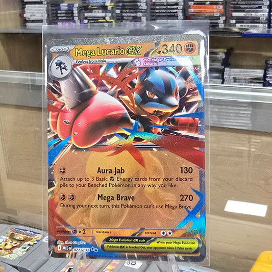 Mega Lucario ex - 077/132 - ME01: Mega Evolution (NM)