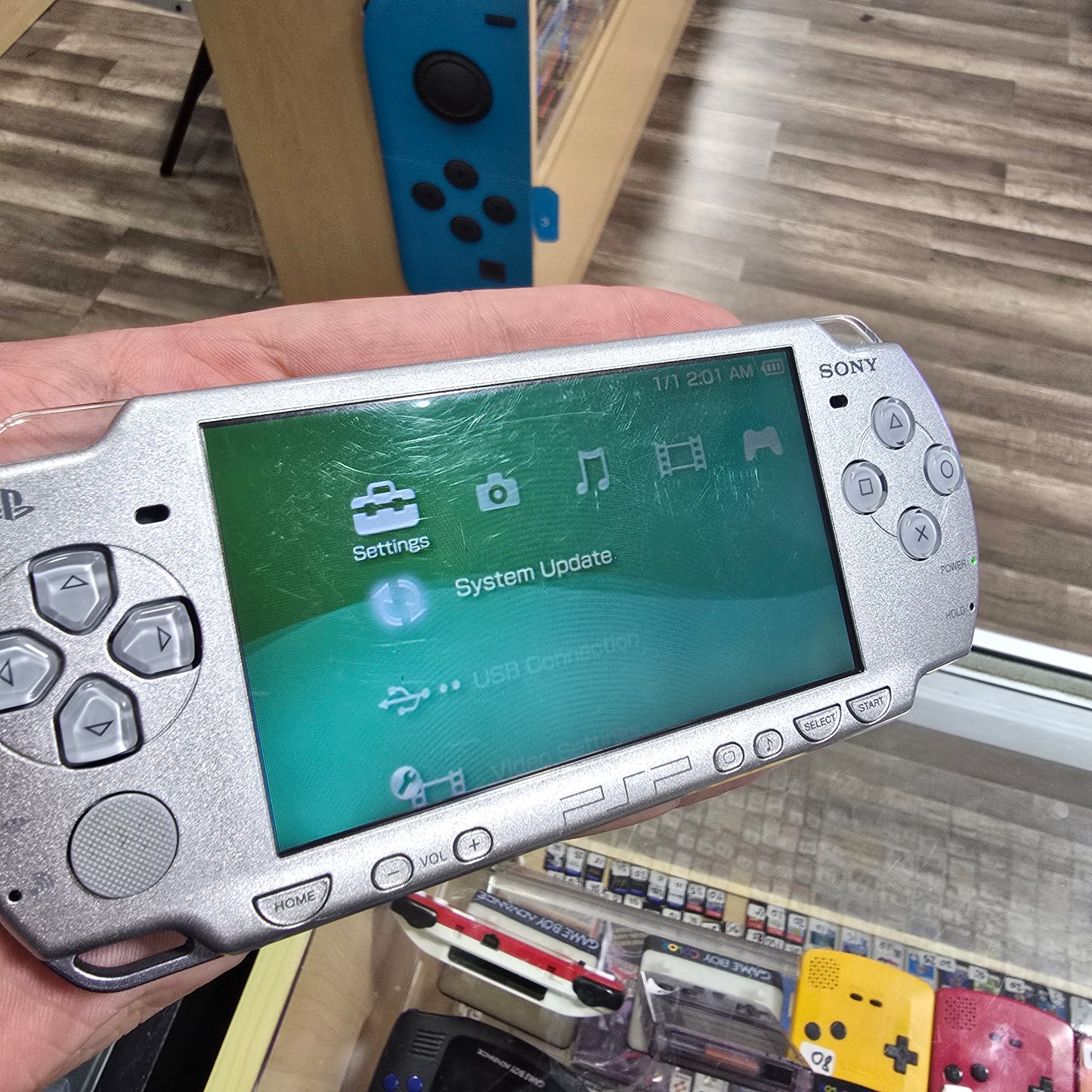 Silver PSP 2000 Handheld System with Charger