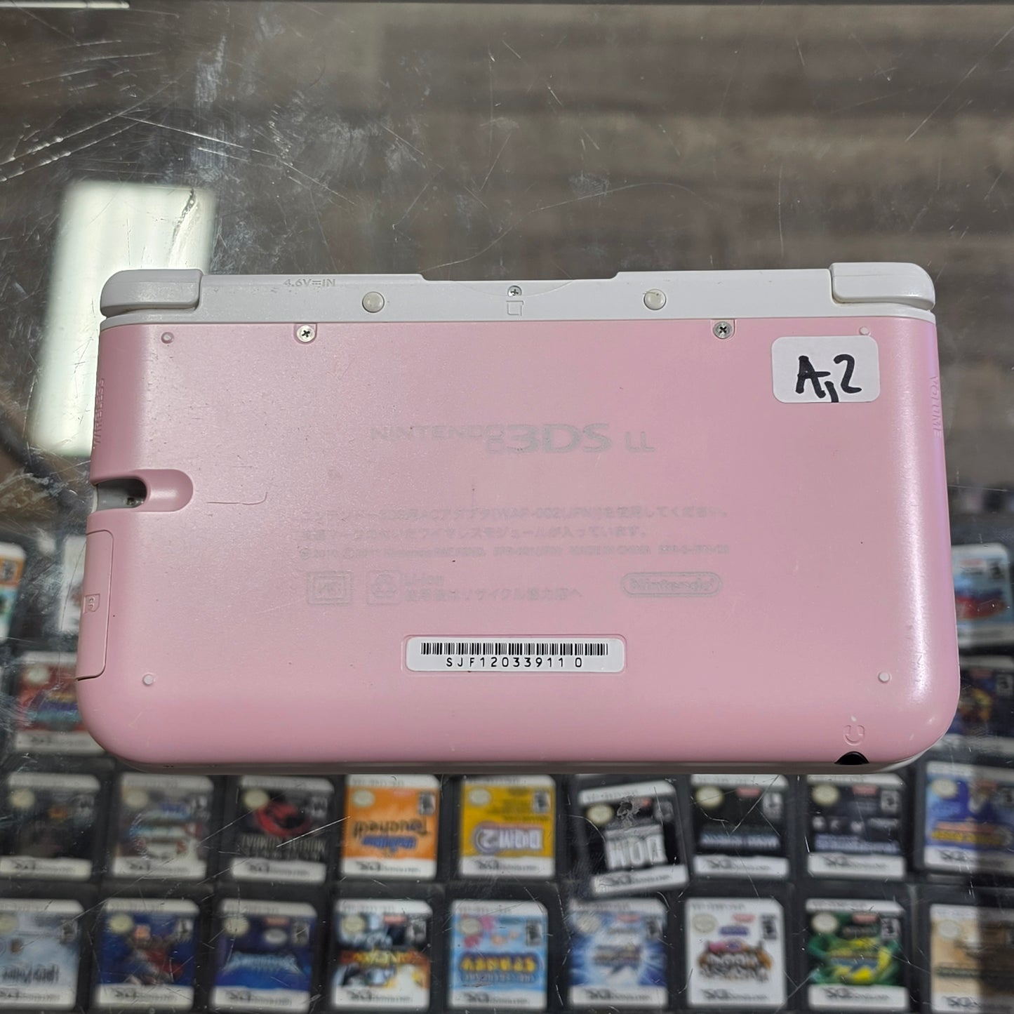 Pink Nintendo 3DS XL Handheld System With Charger (Region Free)(JAPANESE TO US)