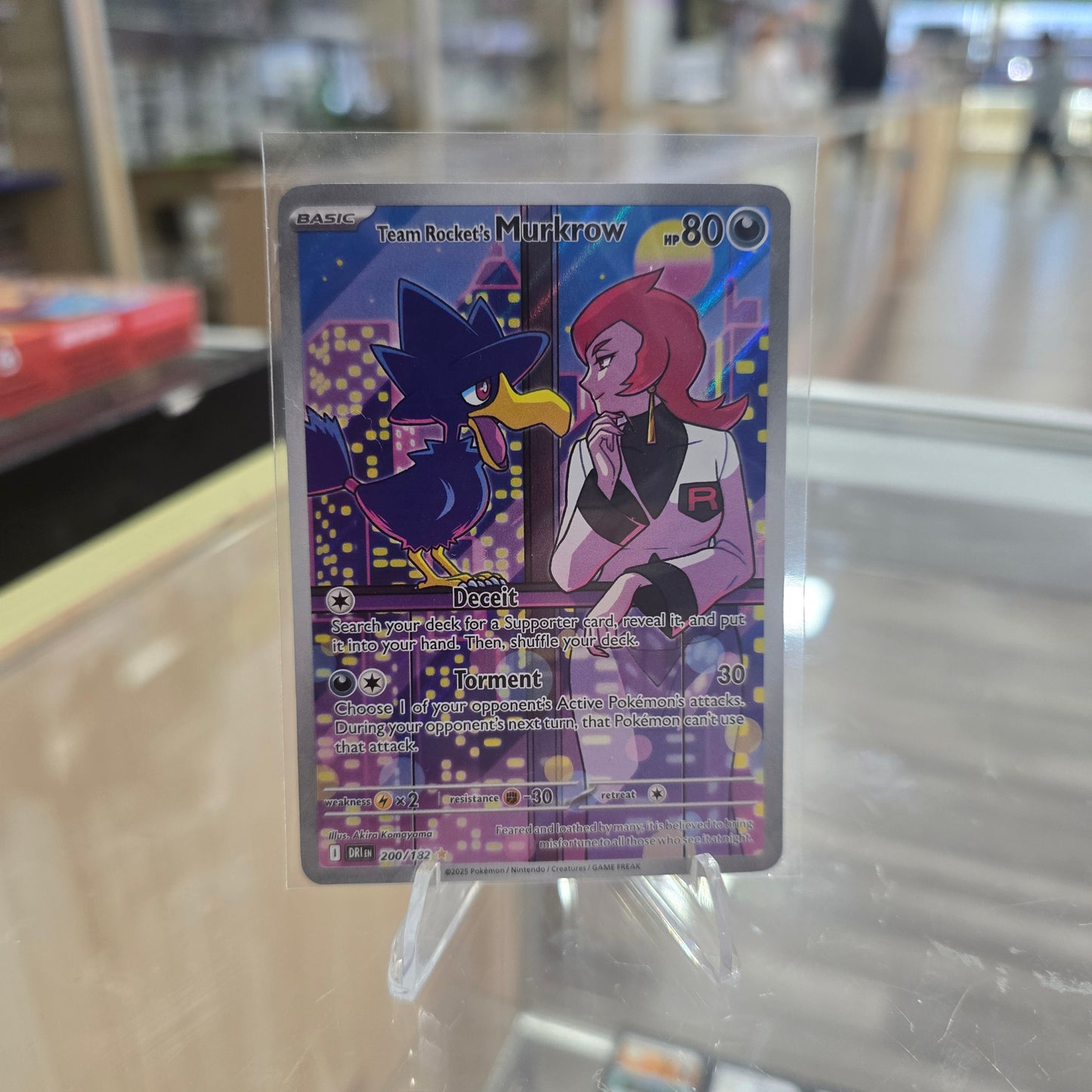 Team Rocket's Murkrow - 200/182 - SV10: Destined Rivals (NM)