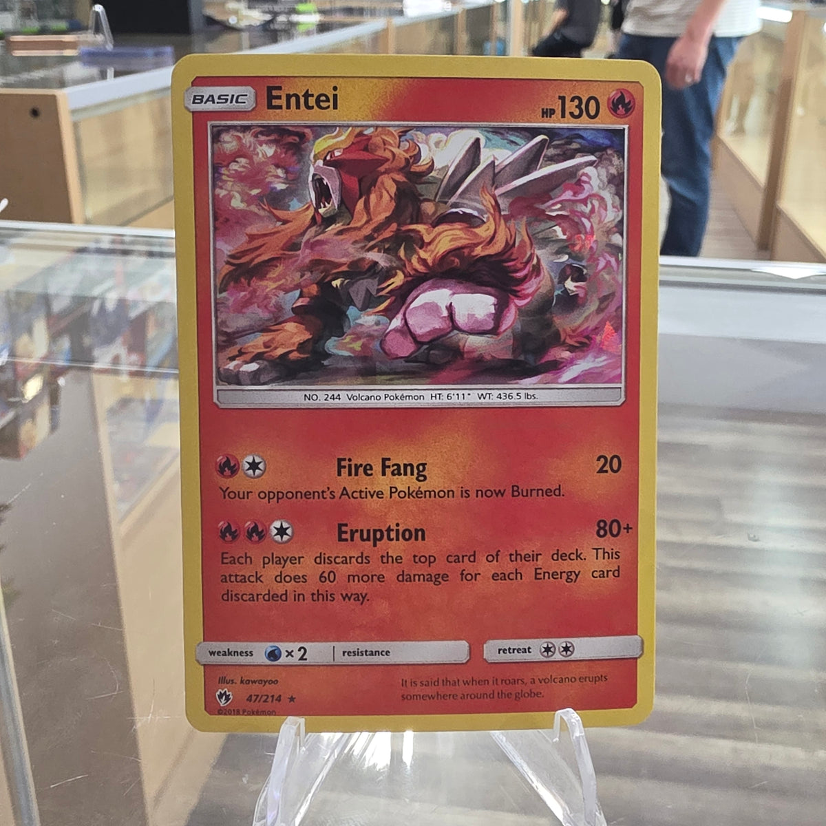 (NM) Entei - 47/214 (SM Lost Thunder) - Deck Exclusives