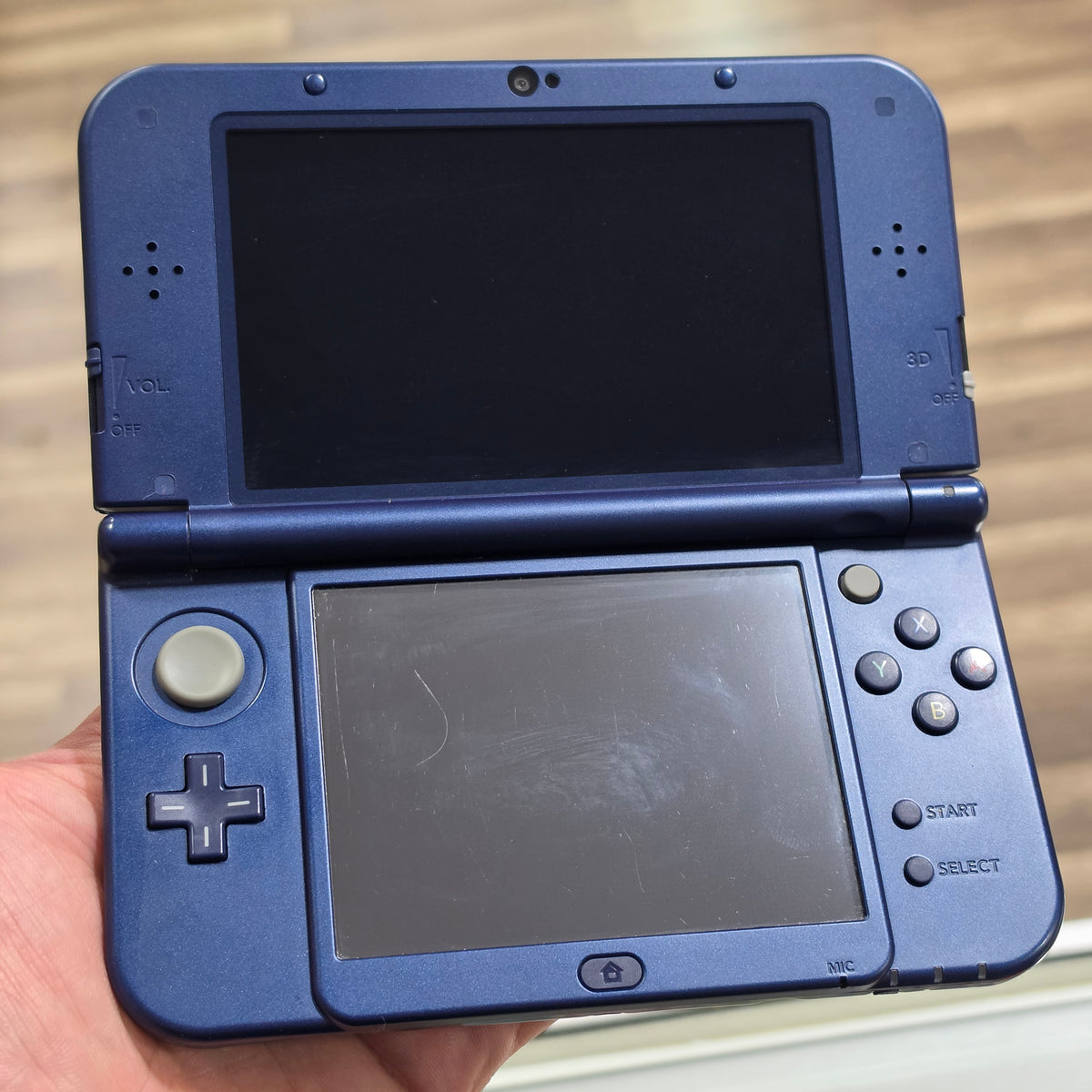 (360) (Top IPS) (Blue) New Nintendo 3DS XL Handheld System With Charger (Region Free)(JAPANESE TO US)