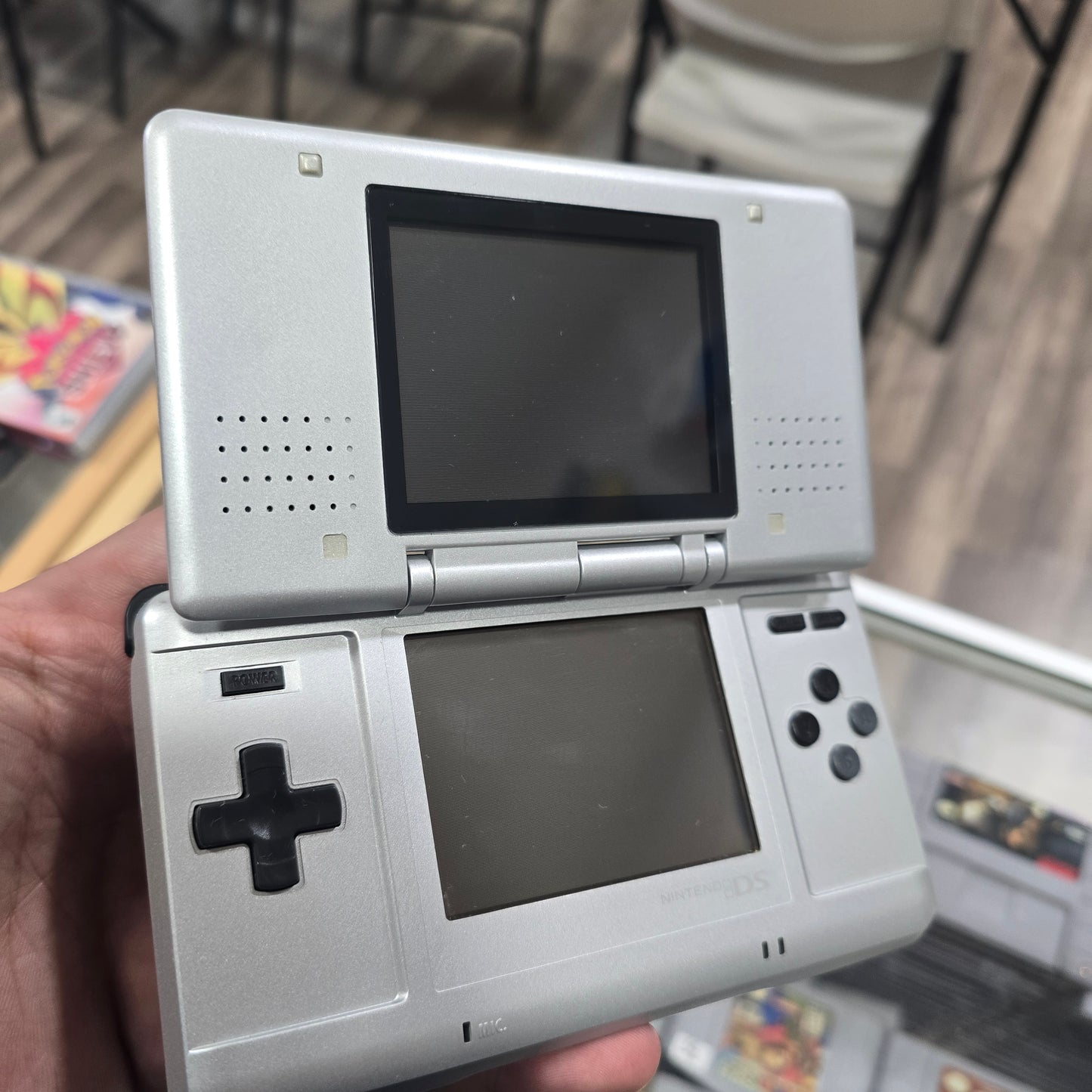 Silver Original Nintendo DS Handheld System with Charger
