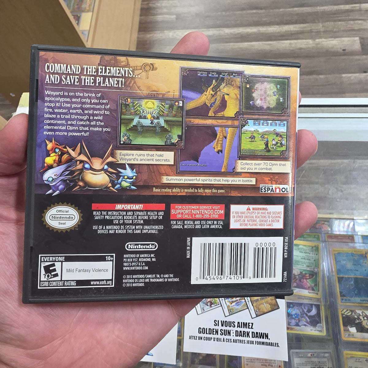 Golden Sun: Dark Dawn Nintendo DS (Case and Manual Only)