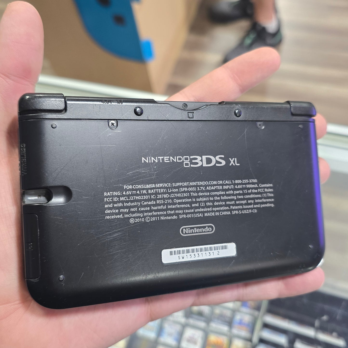 Nintendo 3DS XL Black Handheld System with Charger