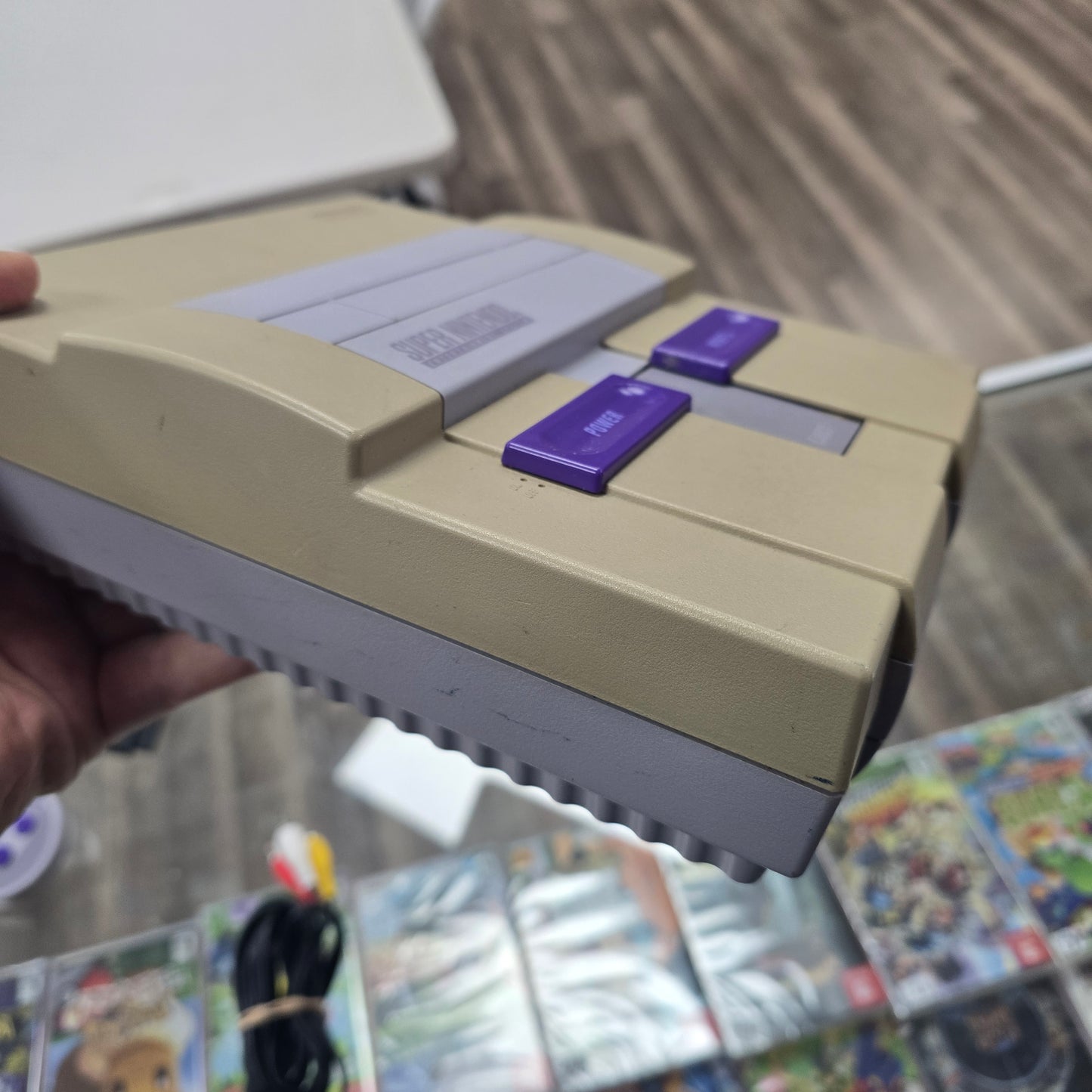 Super Nintendo System with Controller and Wires