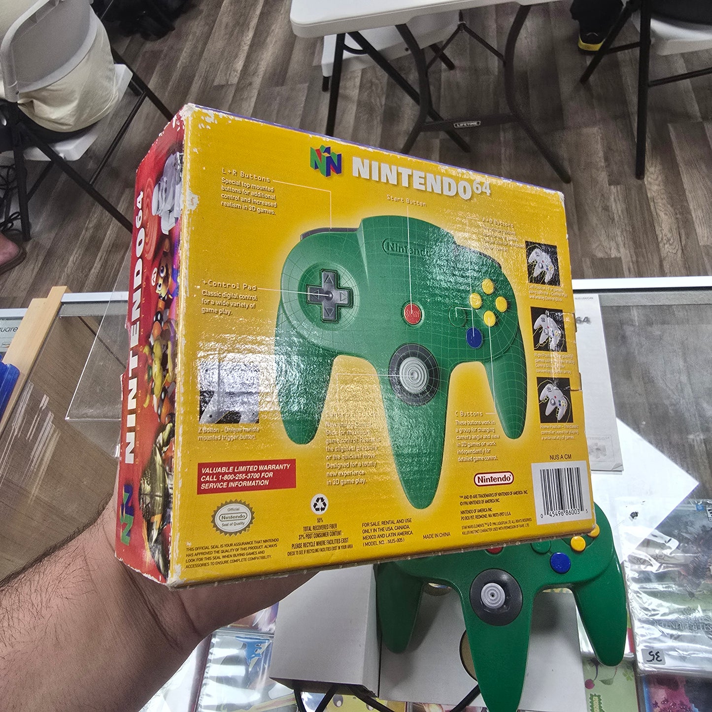 Green Nintendo 64 Controller Boxed with Inserts