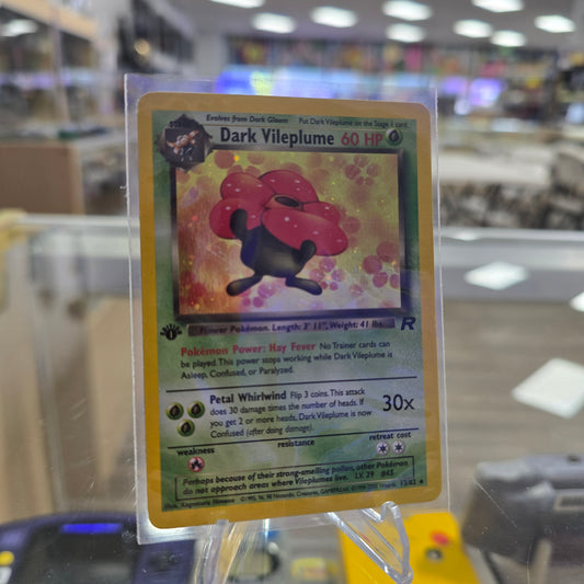 Dark Vileplume (13) - Team Rocket Holofoil (NM) 1st Edition