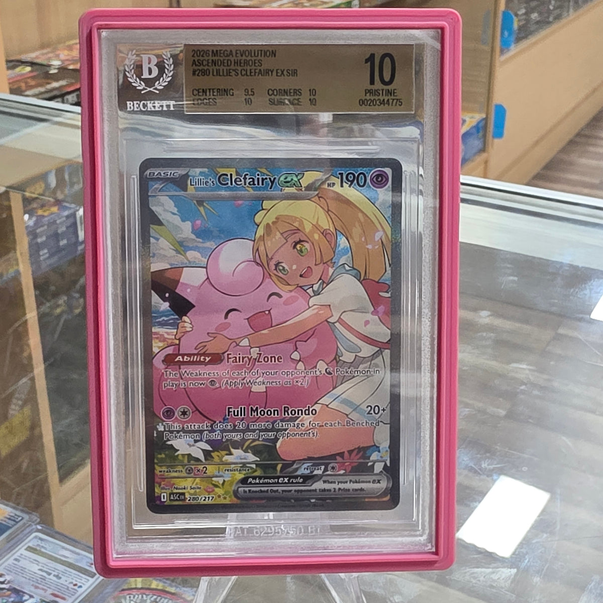 Lillie's Clefairy ex - 280/217 - ME: Ascended Heroes Beckett Pristine 10
