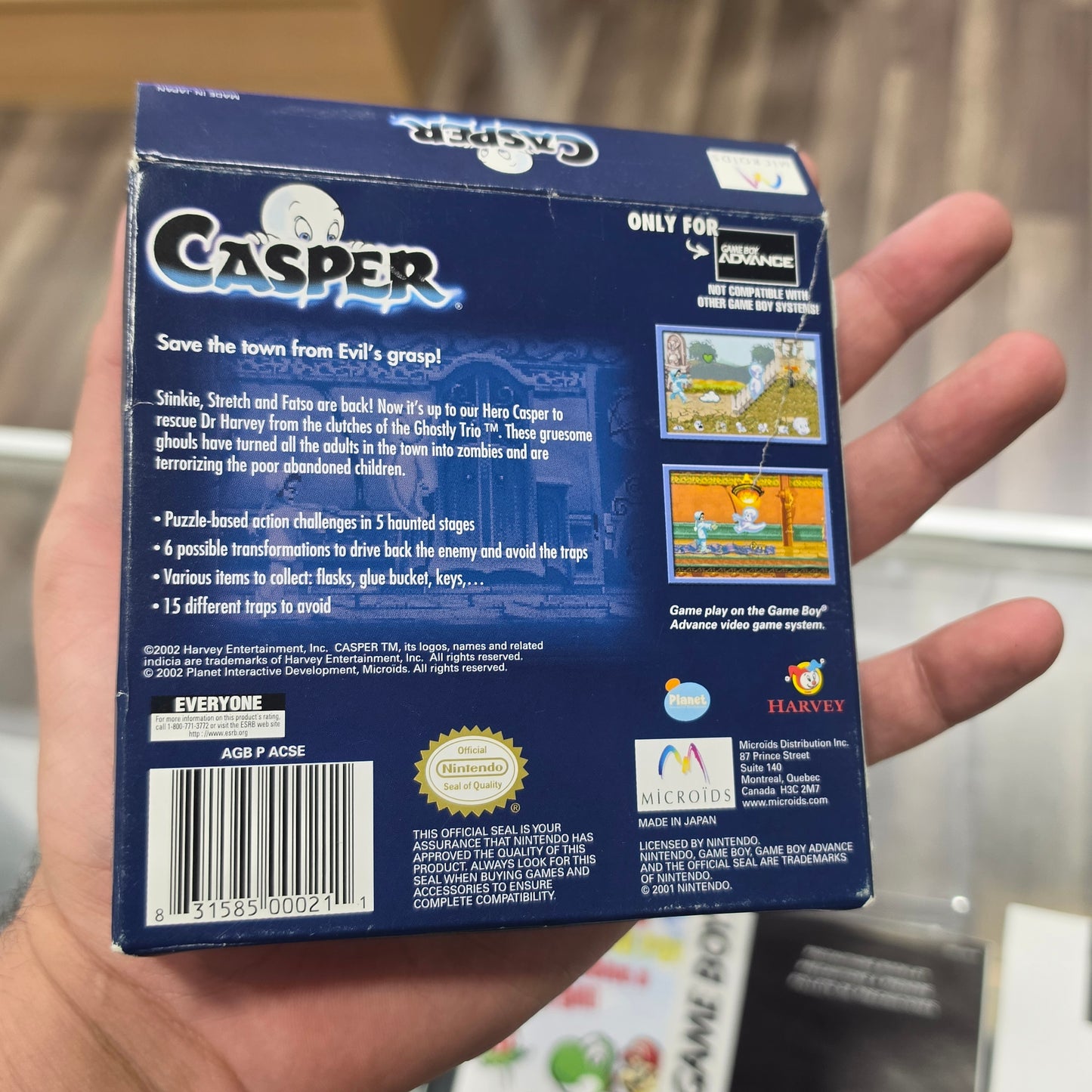 Casper CIB Nintendo Gameboy Advance