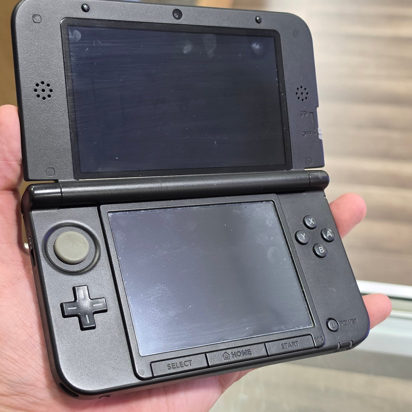 Blue Nintendo 3DS XL Handheld System With Charger (Region Free) (CLEAN)(JAPANESE TO US)