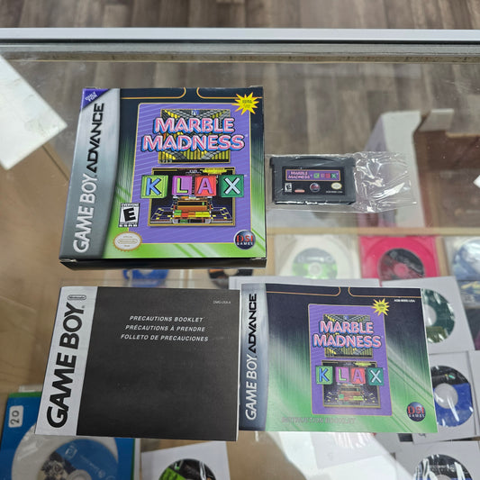 Marble Madness & Klax CIB Nintendo GameBoy Advance