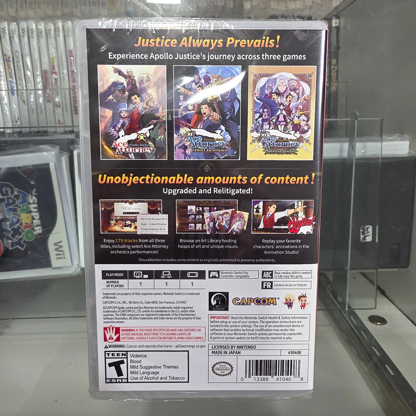 New Sealed Apollo Justice: Ace Attorney Trilogy Nintendo Switch