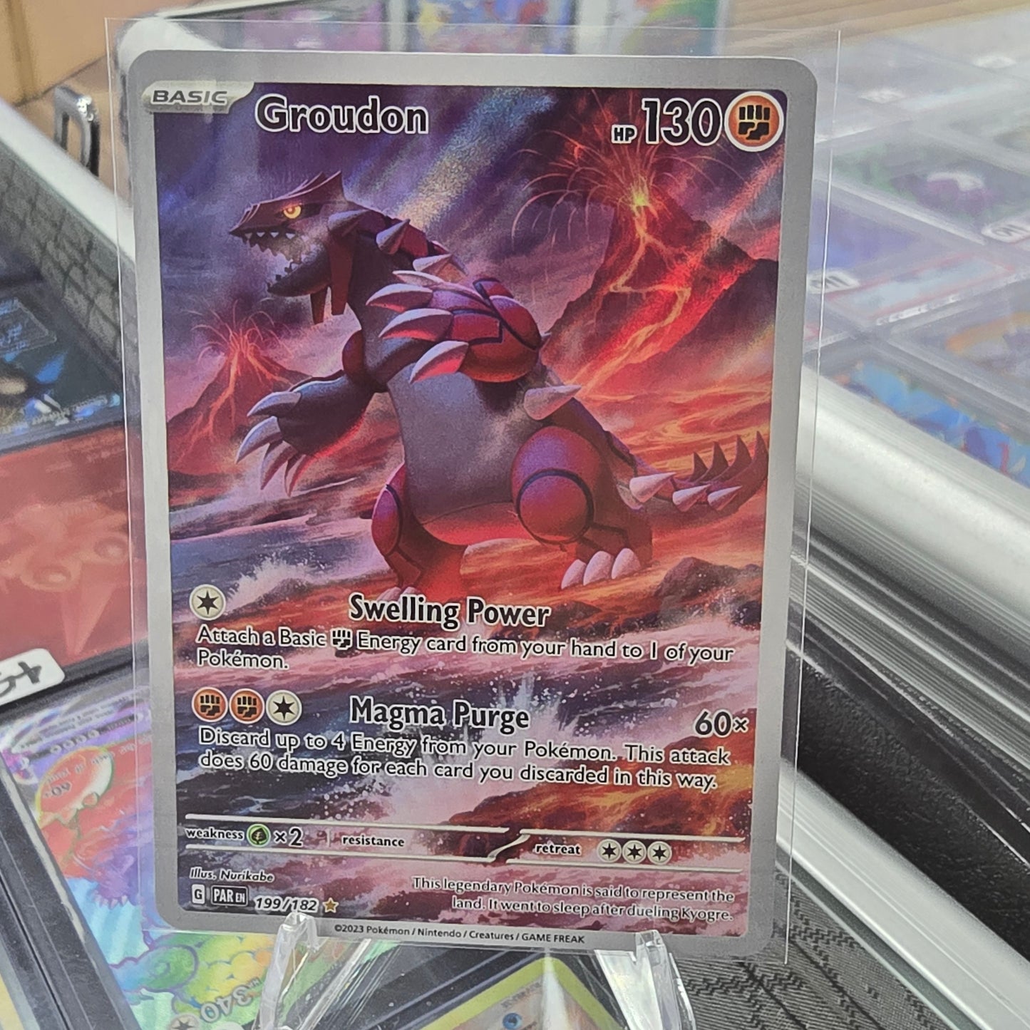 Groudon - 199/182 - SV04: Paradox Rift (NM)
