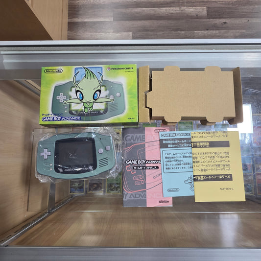 Pokemon Center Celebi Gameboy Advance JP GameBoy Advance with Matching Serial Code Number