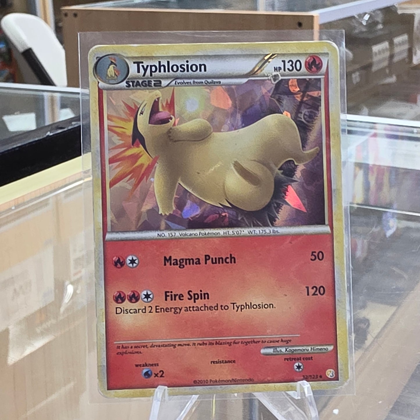 Typhlosion - 32/123 (Cracked Ice Holo) - Deck Exclusives (MP)
