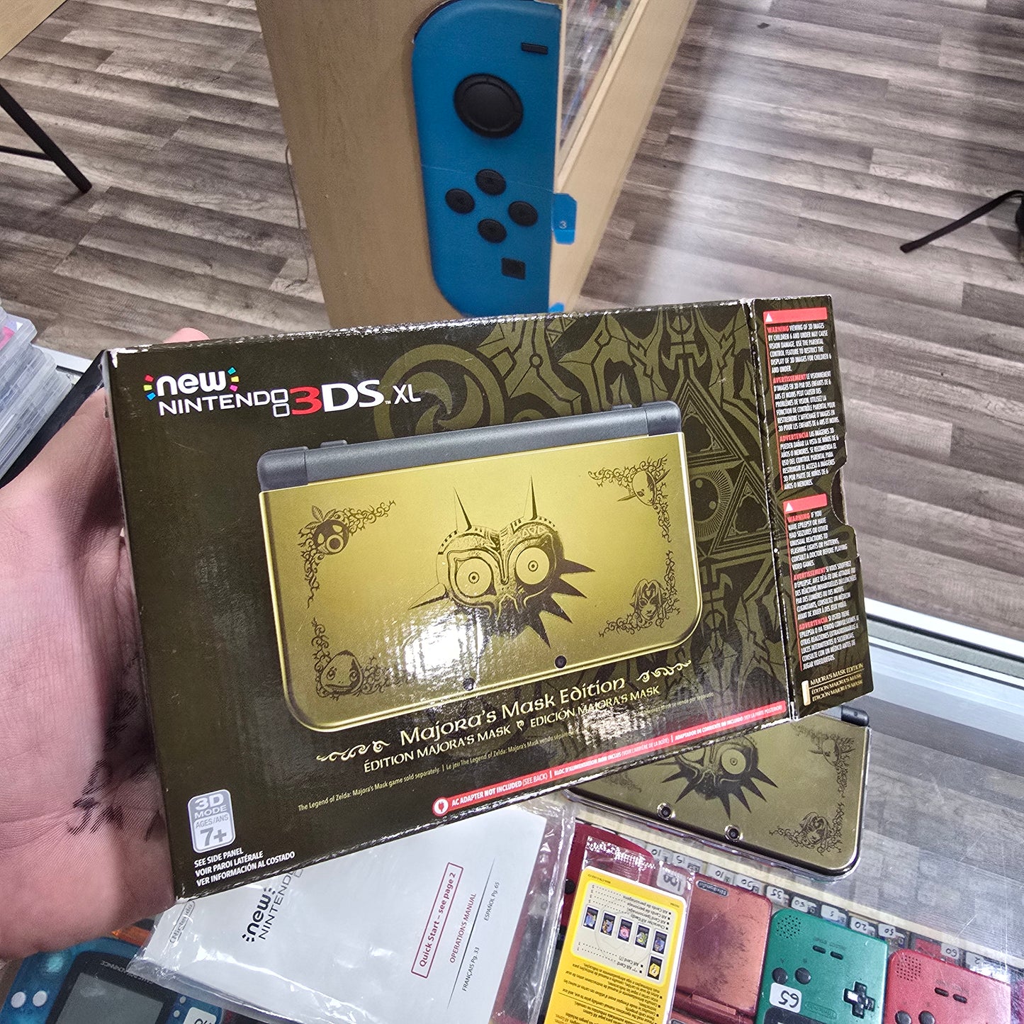 New Nintendo 3DS XL Zelda Majora's Mask Limited Edition Nintendo 3DS Handheld System with Charger