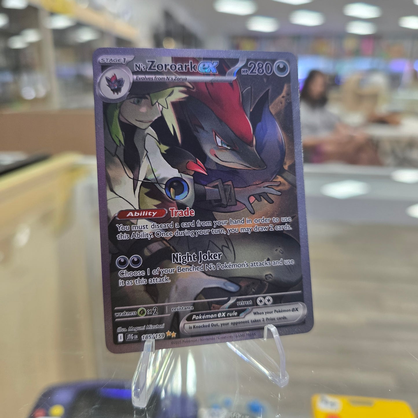 N's Zoroark ex - 185/159 - SV09: Journey Together (NM)