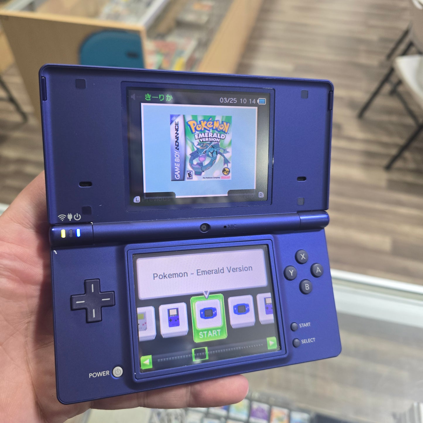 Metallic Blue Nintendo DSi System JP with Box (Has Digital Games)