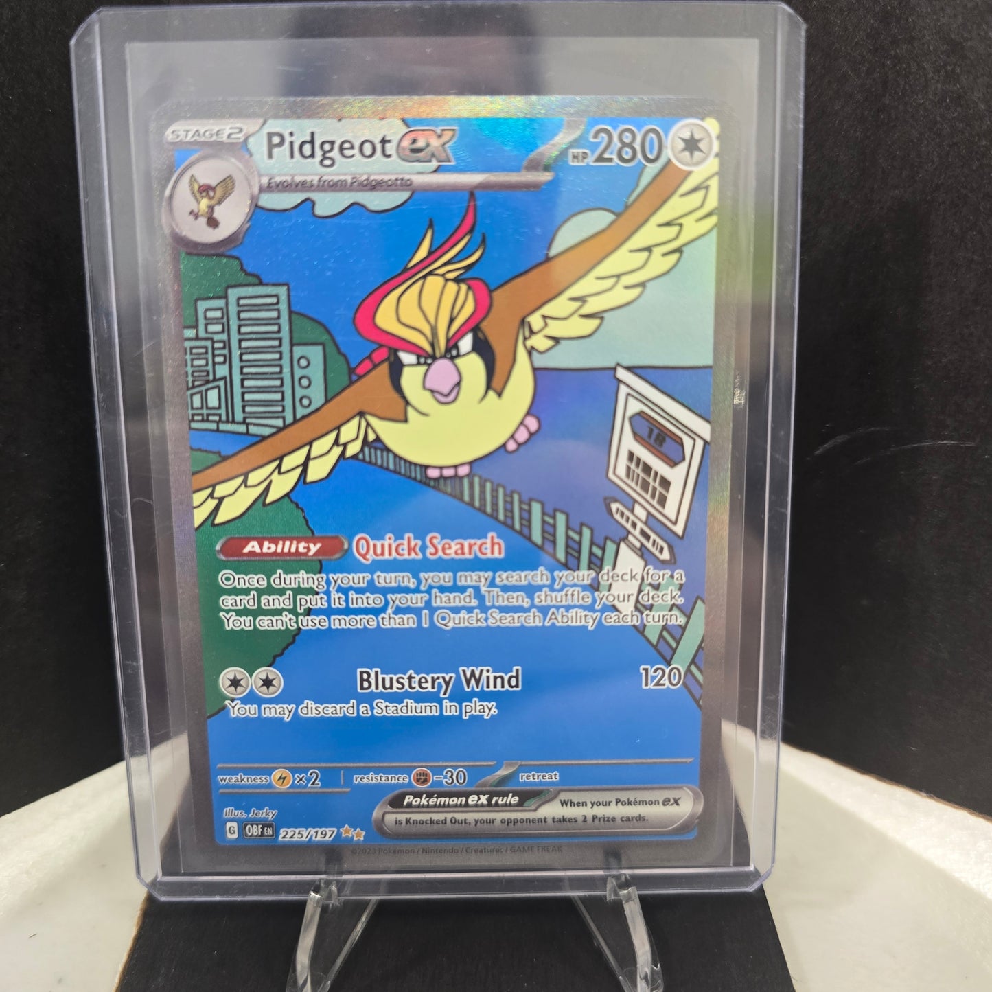 Pidgeot ex - 225/197 - SV03: Obsidian Flames (OBF) NM