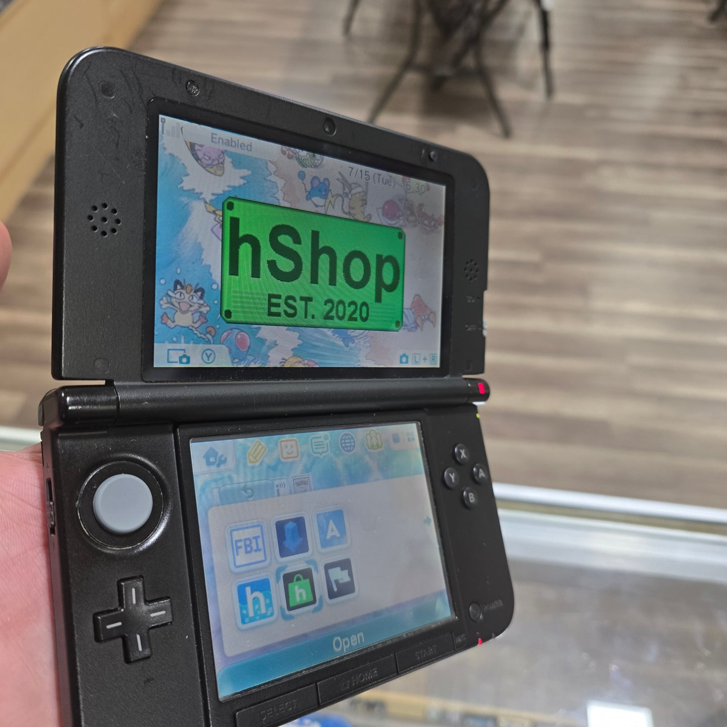 Nintendo 3DS LL Blue + Black Handheld System with Digital Games and Charger (Check Condition)