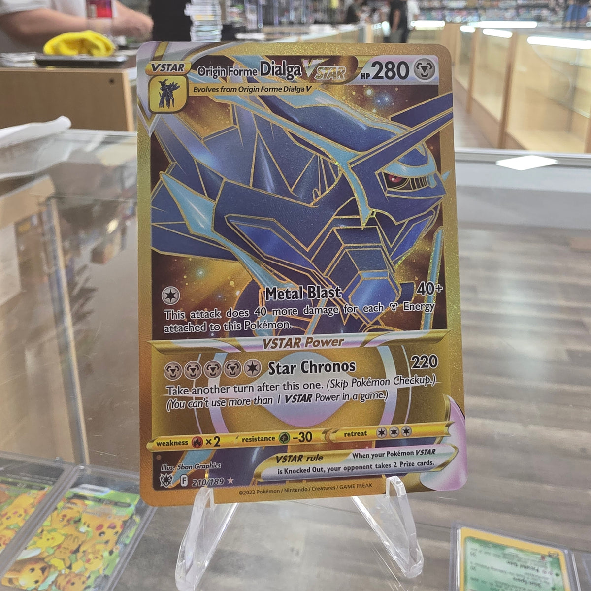 (NM) Origin Forme Dialga VSTAR - 210/189 (Secret) - SWSH10: Astral Radiance