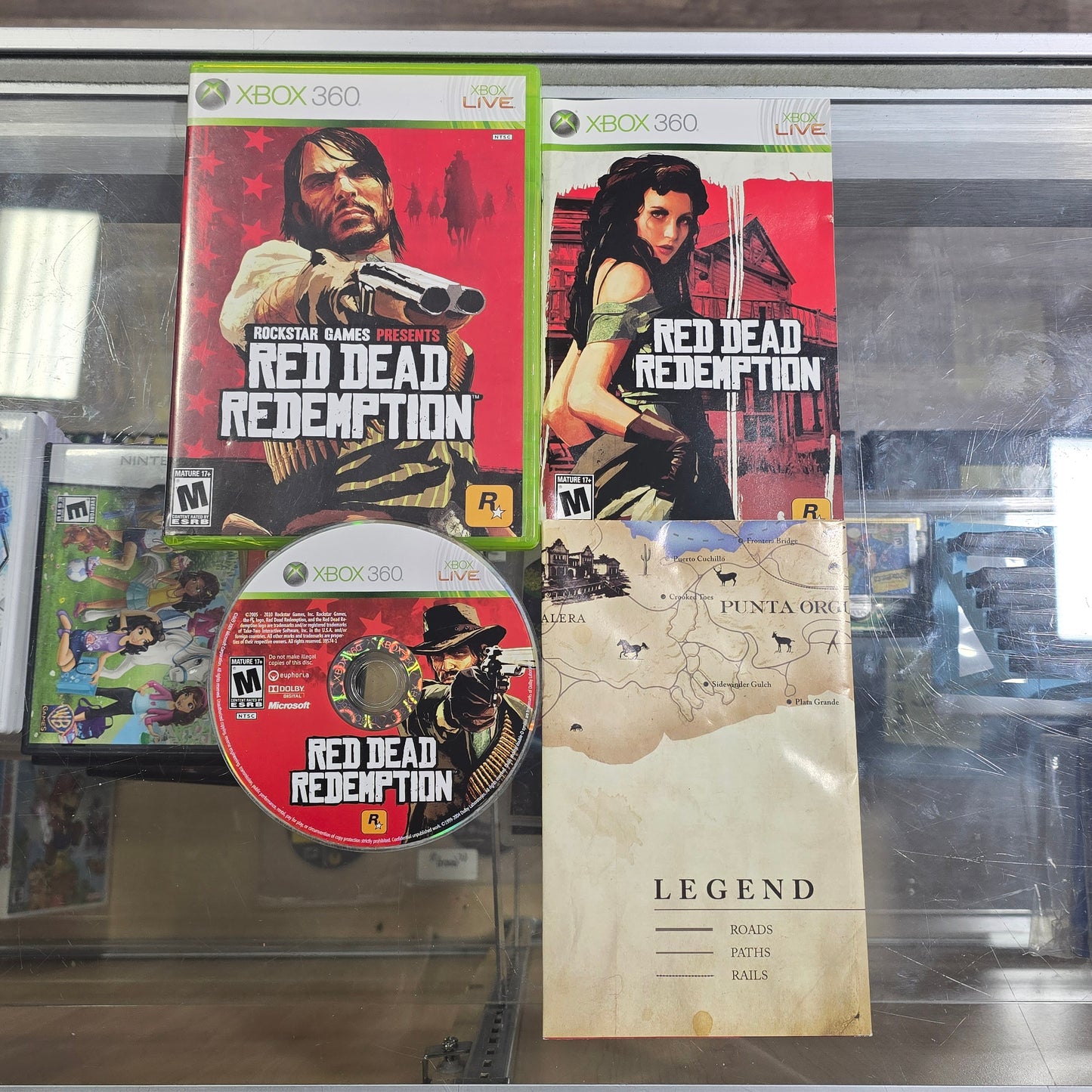 Red Dead Redemption with Map Xbox 360